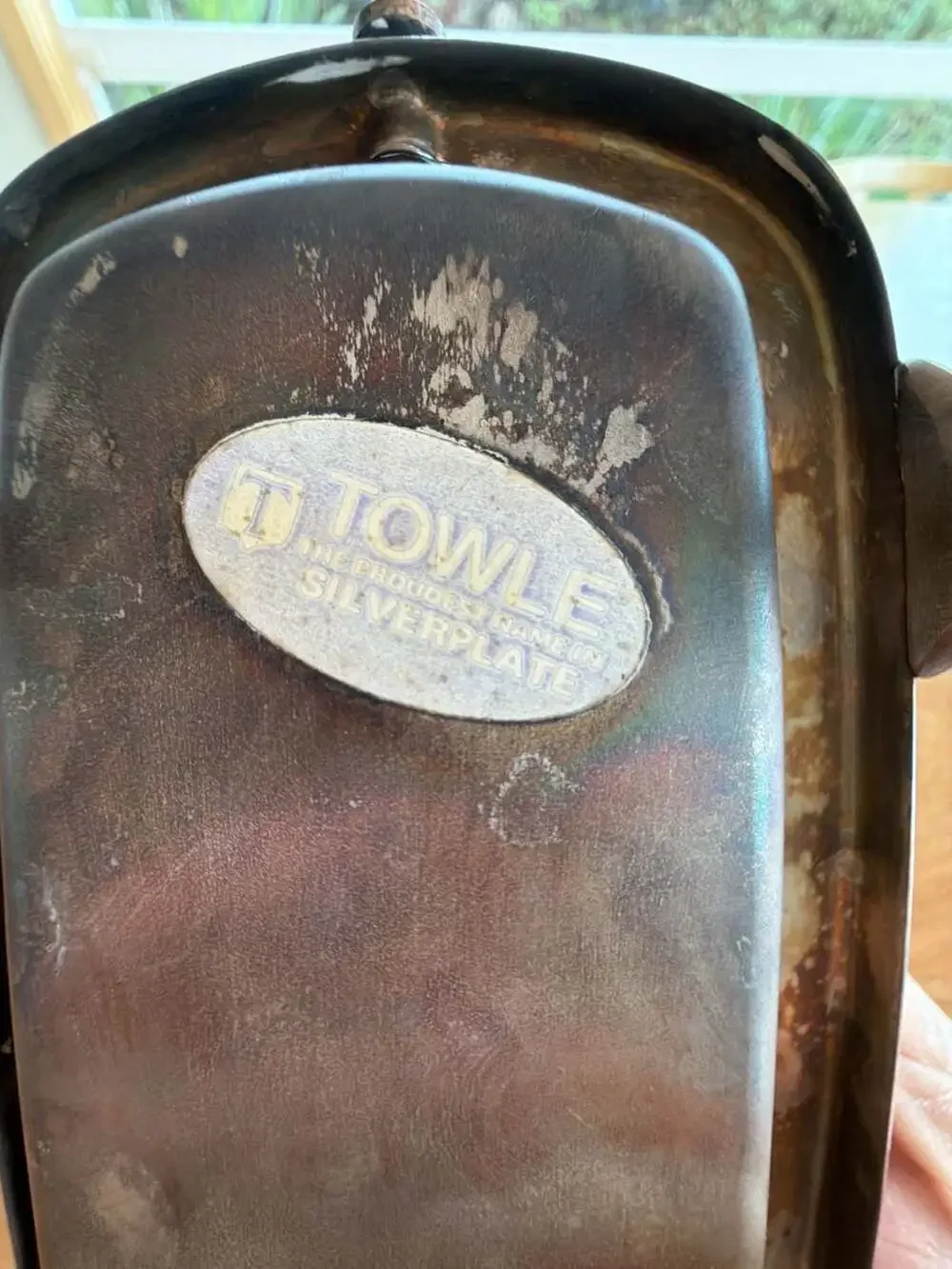 Towle Silverplate Roll-top Butter Dish with Claw Feet